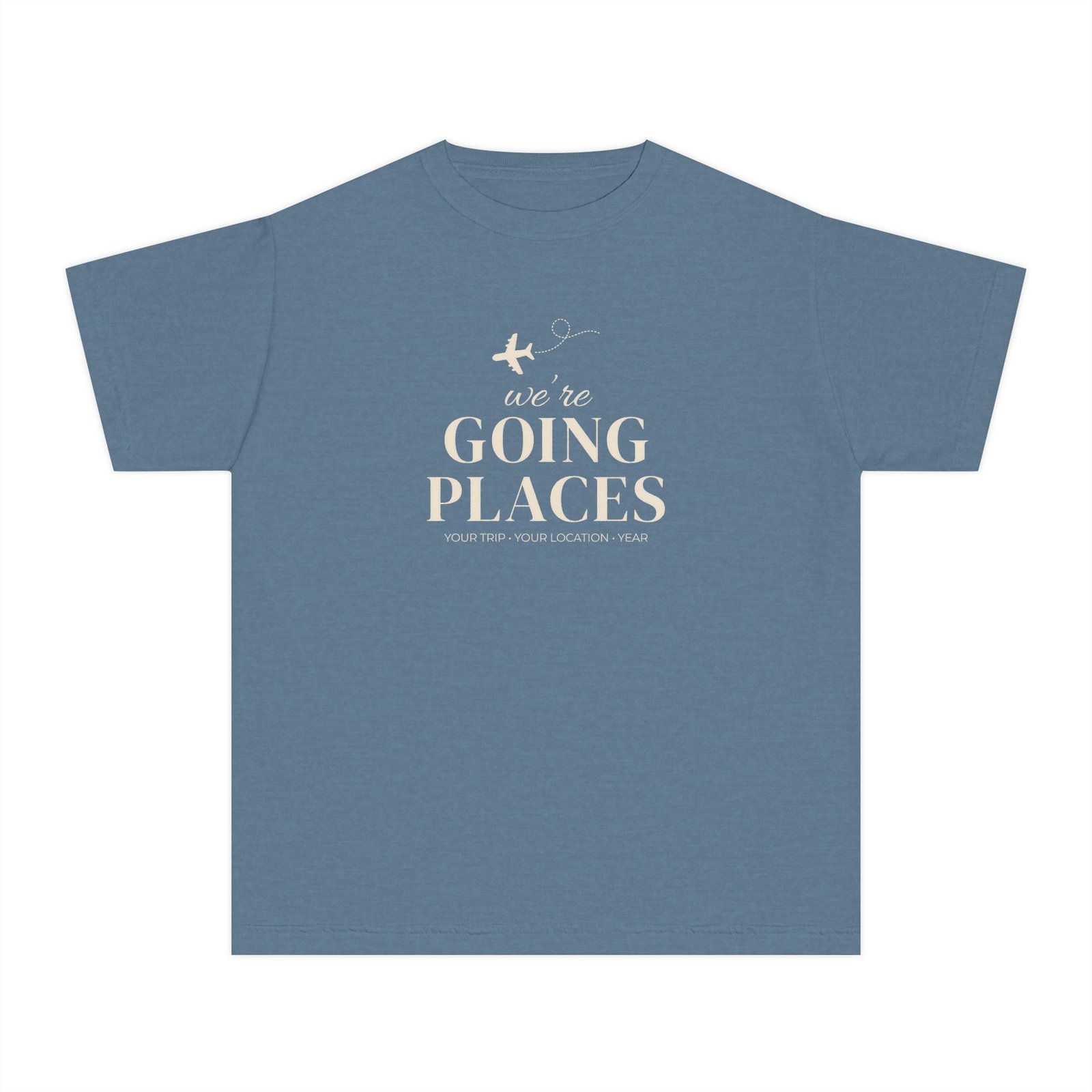 we're going places vacation youth tee - Image 4