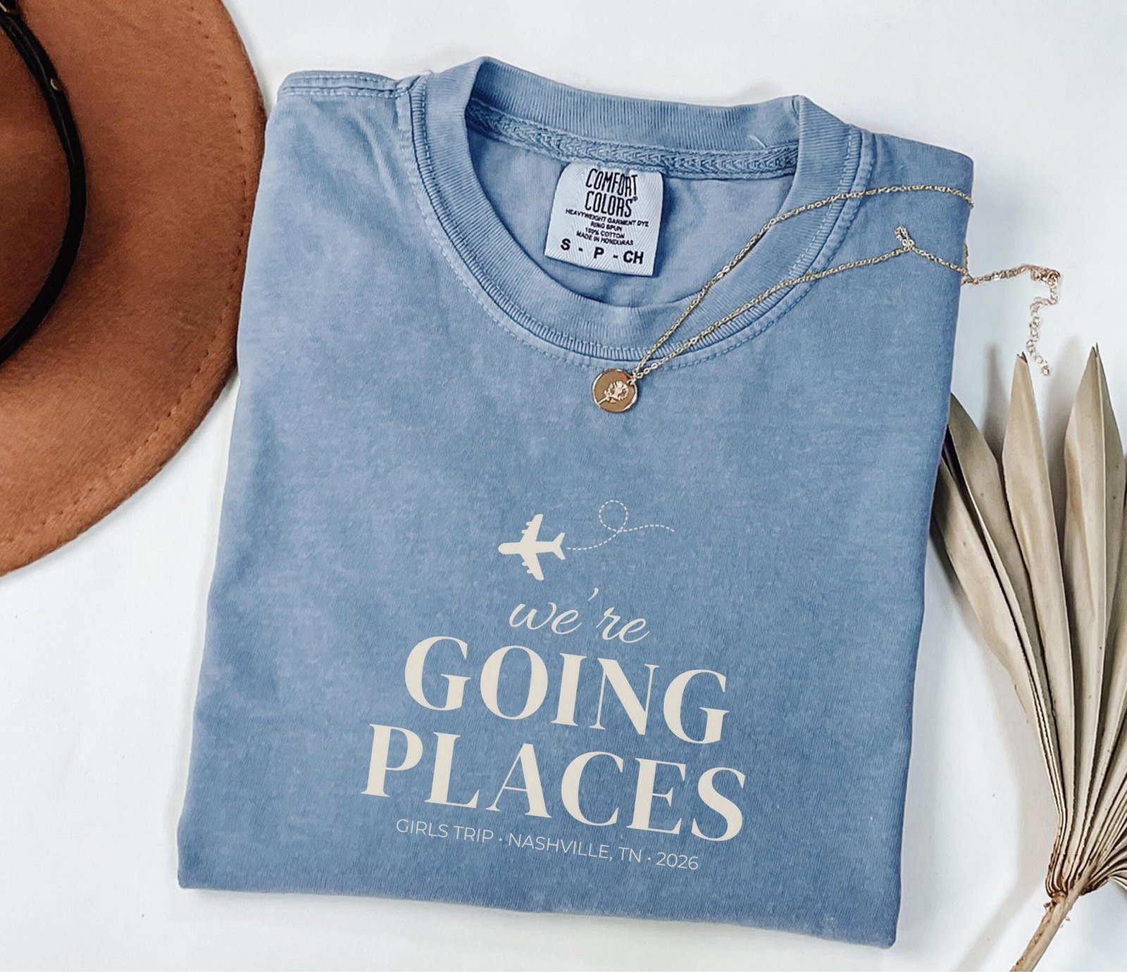 Custom Vacation Shirt – Going Places Travel Tee for Trips | Premium Comfort Colors® 1717 - Image 2