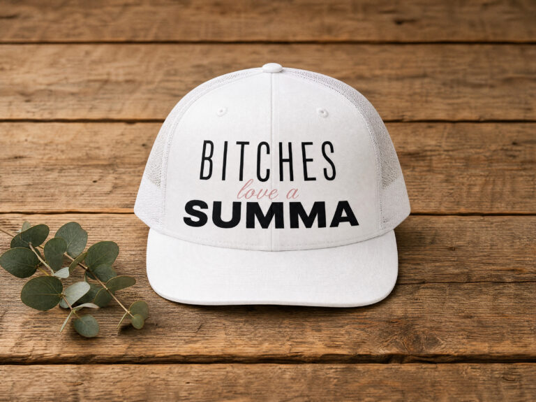 Bitches love a summa white trucker hat