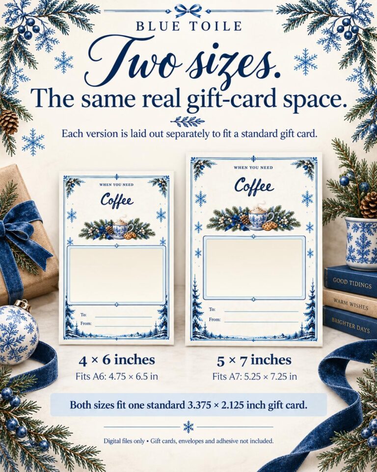 Christmas Gift Card Booklet