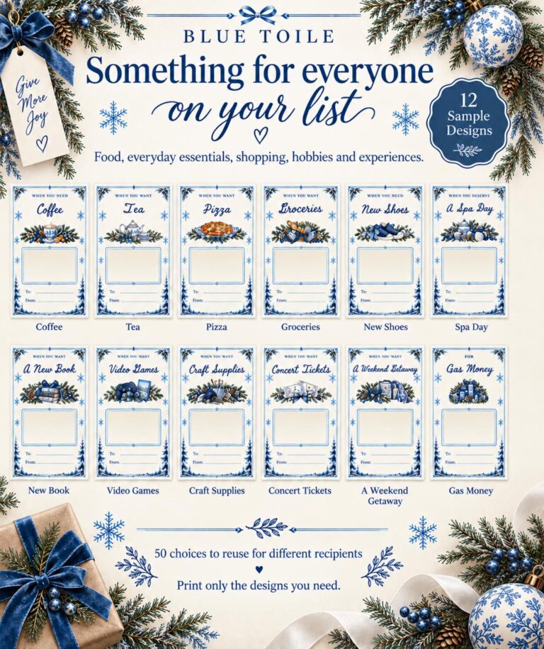 Christmas Gift Card Booklet